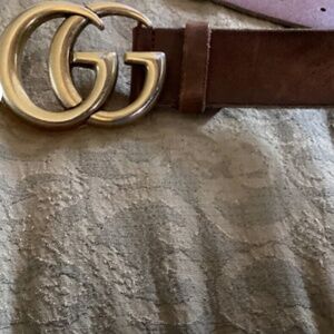 Gucci Mormont belt brown leather